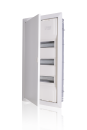 F-Tronic Unterputz-Kleinverteiler JUMBO, 3-reihig, 36+6 Module, Schraubklemme UPV36+6ST mit Türe (7210030)