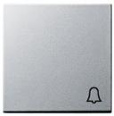 Gira 028626 System 55 Wippe mit Symbol Klingel Farbe Aluminium lackiert