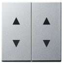 Gira 115026 System 55 Wippen mit Pfeilsymbolen Farbe Aluminium lackiert ***RESTPOSTEN***