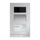Busch-Jaeger Mini-Aussenstation Busch-Welcome IP, Variante Unterputz mit einer Klingeltaste, Farbe aluminium (H81363P1-A-03)