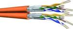 500 Meter Trommel DUPLEX Datenkabel Cat7 1000MHz S/FTP 2x(4x2xAWG23) FRNC orange