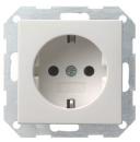 Gira 018803 System 55 Schuko-Steckdose reinweiss glänzend