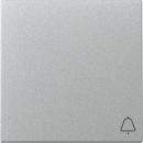 Gira 328626 System 55 Wippe mit Symbol Klingel Farbe Aluminium lackiert