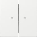 Gira 363103 System 55 Wippe 2-fach Serie mit Kontrollfenster reinweiss glänzend