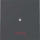 Gira System 55 anthrazit, Wippe "Kontroll Heizung-Ein/Aus" 367828