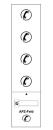 F-Tronic Kommunikationsfeld 1-feldrig, 1050mm, mit APZ-Platz inkl. RJ45-Buchse , KX7APZ