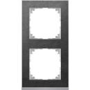 Merten MEG4020-3669 Rahmen Decor 2-fach System M Schiefer/aluminium ***RESTPOSTEN***