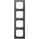 Merten MEG4040-3669 Rahmen Decor 4-fach System M Schiefer/aluminium ***RESTPOSTEN***