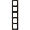 Merten MEG4050-3671 Rahmen Decor 5-fach System M Wenge/aluminium