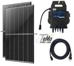 Balkonkraftwerk 910W DC - 600/800W AC, Solarmodule TRINA, Rahmen SCHWARZ/Rückseite WEIS Solaranlage Steckerfertig, WiFi Komplettset Photovoltaik