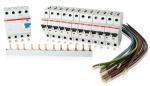 1x Bestückungspaket VA-Set 12xLS B16A1pol, 1xFi40/0,03A 1x Phasenschiene incl. Verdrahtung (7110032)