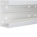 Hager BR6513019016 Brüstungskanal-Unterteil C-Profil Geräteeinbau BR 65x130mm 2 Meter Stange aus PVC in verkehrsweiß