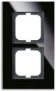 Busch-Jaeger 1722-825 Rahmen 2-fach carat Glas schwarz