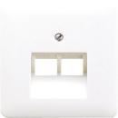 Jung Abdeckung CD569-2UAWW für UAE-Dose RJ45 2-fach alpinweiss