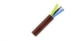 Meterware 5x2,5mm² SIHF-J Saunakabel Silikonkabel Silikon-Schlauchleitung Farbe: Rot-Braun